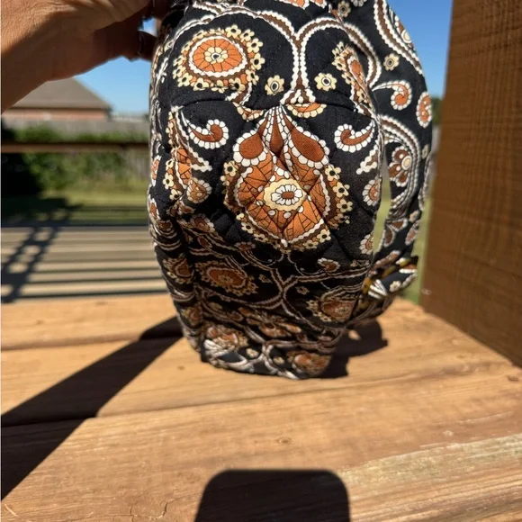 Vera Bradley Black and Tan Paisley Shoulder Bag - Picture 10 of 13